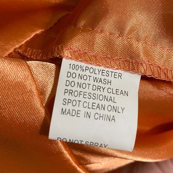 NWT Ieena for Mac Duggal Orange One Sleeve Ruffled Hem Gown 55924 Size 8 - Picture 16 of 16